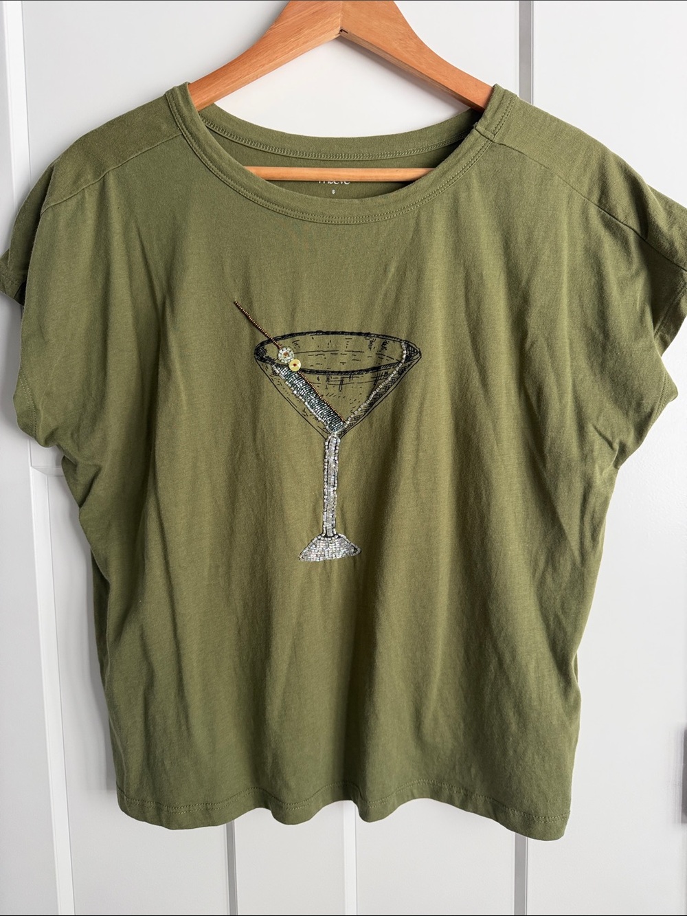 Anthropologie beaded martini top